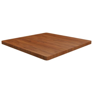 vidaXL Επιφάνεια Τραπεζιού Τετράγωνη Σκ. Καφέ 90x90x4cm Ξύλο Δρυς 1 τεμ.