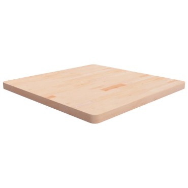 vidaXL Επιφάνεια Τραπεζιού Τετράγωνη 80x80x4cm Μασίφ Ξύλο Δρυς 1 τεμ.