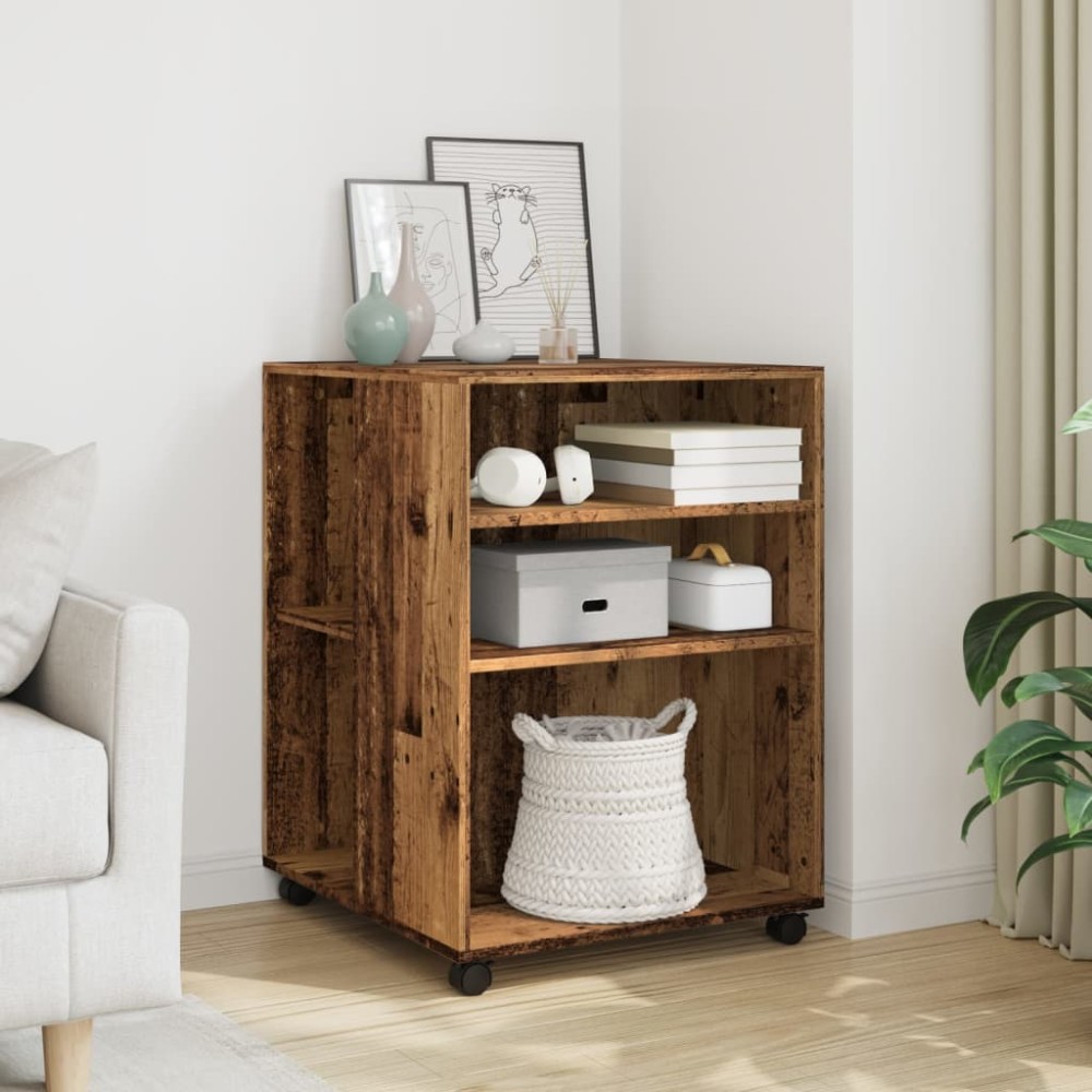 vidaXL Βοηθητικό Τραπέζι με Ρόδες 55x60x78cm Επεξεργ. Ξύλο