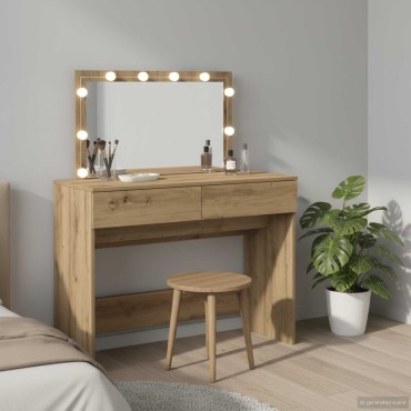 vidaXL Τραπέζι περιποίησης Artisan Oak 100x40x120cm