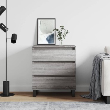 vidaXL Ντουλάπι Γκρι Sonoma 60x35x70cm από Επεξεργασμένο Ξύλο 1 τεμ.