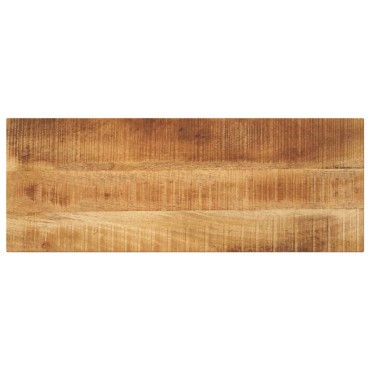 vidaXL Επιφάνεια Τραπεζιού Ορθογώνια 70x20x3,8cm από Μασίφ Ξύλο και Ακατέργαστο Μάνγκο 1 τεμ.