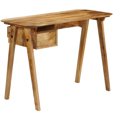 vidaXL Γραφείο 110x50x76cm από Μασίφ Ξύλο Μάνγκο 1 τεμ.