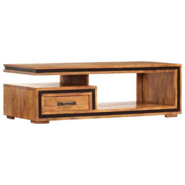 vidaXL Τραπεζάκι Σαλονιού 100x45x33cm από Μασίφ Ξύλο Ακακίας 1 τεμ.