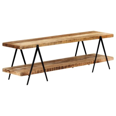 vidaXL Έπιπλο Τηλεόρασης 160x40x50cm από Μασίφ Ξύλο Μάνγκο