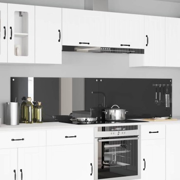 vidaXL Πλάτη κουζίνας 2 τμχ. Σκούρο Γκρι 110 x 50 cm σκληρυμένο γυαλί