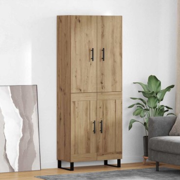 vidaXL Highboard 2 τεμ. Artisan Oak 69,5x34x180cm