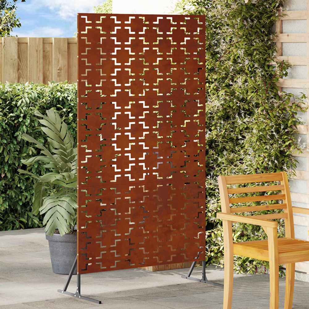 vidaXL Οθόνη Ιδιωτικότητας 100x50x180cm Σκ rusty