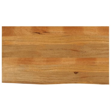 vidaXL Επιφάνεια Τραπεζιού 110x60x3,8cm Live Edge Μασίφ Ξύλο Μάνγκο 1 τεμ.