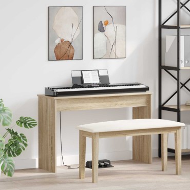 vidaXL Βάση Πληκτρολογίου Δρύς Sonoma 100 x 32 x 64 εκ