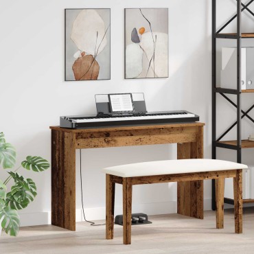 vidaXL Βάση Πληκτρολογίου Παλιό ξύλο 100 x 32 x 64 εκ