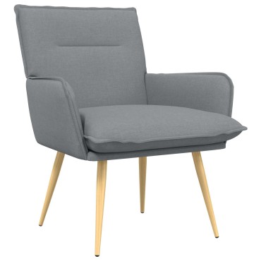 vidaXL Πολυθρόνα Ανοιχτό γκρι Ύφασμα 70x73x81cm 1 τεμ.