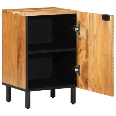vidaXL Ντουλάπι Μπάνιου Καφέ 38x33x58cm Στερεό ξύλο μάνγκο 1 τεμ.