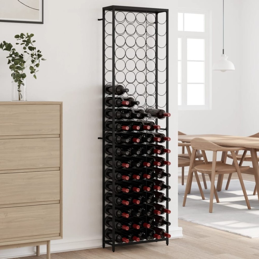 vidaXL Ραφιέρα Κρασιών 95 Μπουκ. Μαύρη 54x18x200cm Σφυρήλατο Σίδερο 1 τεμ. vidaXL Ραφιέρα Κρασιών 95 Μπουκ. Μαύρη 54x18x200cm Σφυρήλατο Σίδερο 1 τεμ.