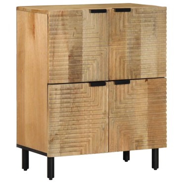 vidaXL Sideboard καφέ 60x33x75cm μασίφ ξύλο Mango