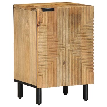 vidaXL ντουλάπι μπάνιου καφέ 38x33,5x58cm μασίφ ξύλο Mango