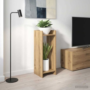 vidaXL Βάση φυτών Artisan Δρυς 30 x 30 x 80 cm Επεξεργασμένο Ξύλο