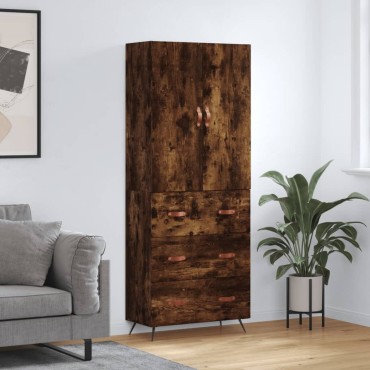 vidaXL Ντουλάπι Καπνιστή Δρυς 69,5x34x180cm από Επεξεργασμένο Ξύλο 1 τεμ.