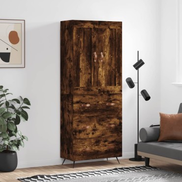vidaXL Ντουλάπι Καπνιστή Δρυς 69,5x34x180cm από Επεξεργασμένο Ξύλο 1 τεμ.