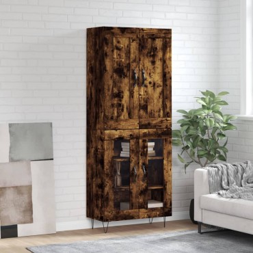 vidaXL Ντουλάπι Καπνιστή Δρυς 69,5x34x180cm από Επεξεργασμένο Ξύλο 1 τεμ.