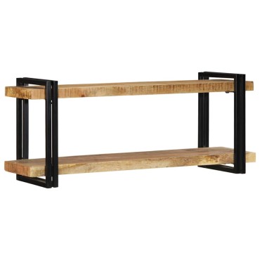 vidaXL Ράφι τοίχου 110x33x45cm Στερεό ακατέργαστο ξύλο Mango