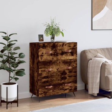 vidaXL Συρταριέρα Καπνιστή Δρυς 69,5x34x90cm από Επεξεργ. Ξύλο 1 τεμ.