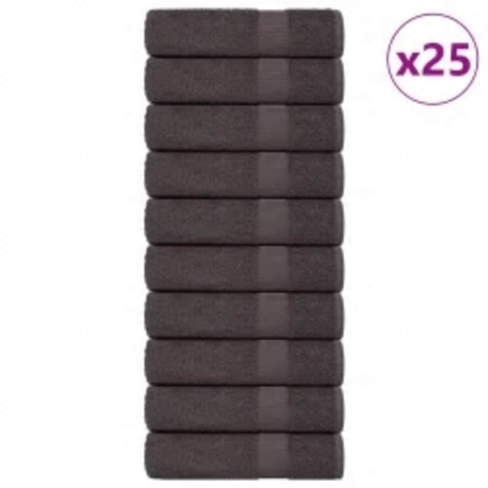 vidaXL Πετσέτες Μπάνιου FROGN 25 τεμ. Ανθρακί 70x140 εκ. 360 γρ./μ²