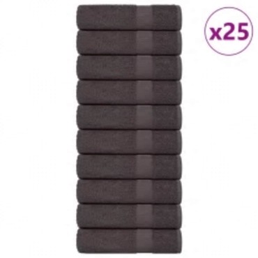 vidaXL Πετσέτες Μπάνιου FROGN 25 τεμ. Ανθρακί 70x140 εκ. 360 γρ./μ²