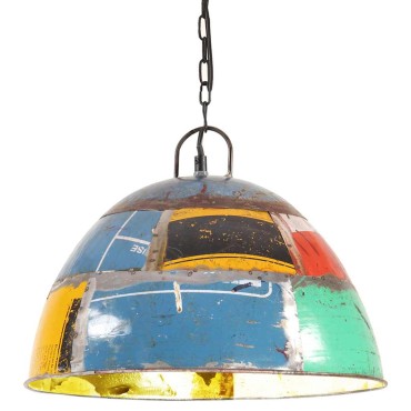 vidaXL Φωτιστικό Κρεμαστό Vintage Στρογγυλό 25 W Πολύχρωμο 41 εκ. Ε27