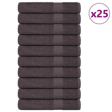 vidaXL Πετσέτες FROGN 25 τεμ. Ανθρακί 100x200 εκ. 360 γρ./μ²