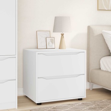 vidaXL Ντουλάπι αποθήκευσης 60x48x57cm Επεξεργασμένο Ξύλο Λευκό 1 τεμ.