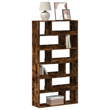 vidaXL Βιβλιοθήκη Καπνιστή Δρυς 100x33x187,5cm από Επεξεργασμένο Ξύλο 1 τεμ.