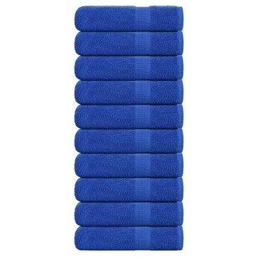 vidaXL Πετσέτες Μπάνιου FROGN 10 τεμ. Μπλε 70x140 εκ. 360 γρ./μ²