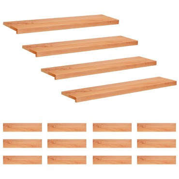 vidaXL Σκαλοπάτια 16 τεμ. 120 x 30 x 2 cm Βερνίκι Στερεό ξύλο οξιάς