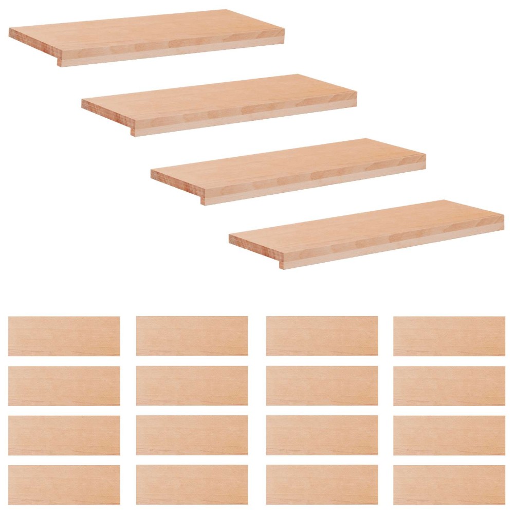 vidaXL Σκαλοπάτια 20 τεμ. 70 x 30 x 2 cm Φυσικό Στερεό ξύλο οξιάς