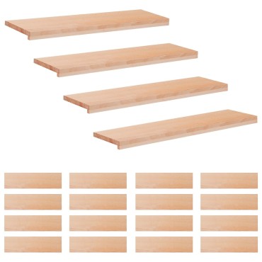 vidaXL Σκαλοπάτια 20 τεμ. 100 x 25 x 2 cm Φυσικό Στερεό ξύλο οξιάς