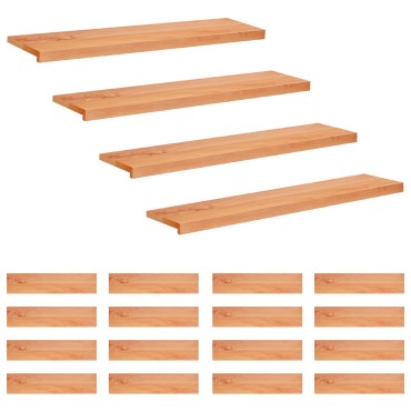 vidaXL Σκαλοπάτια 20 τεμ. 110 x 30 x 2 cm Βερνίκι Στερεό ξύλο οξιάς