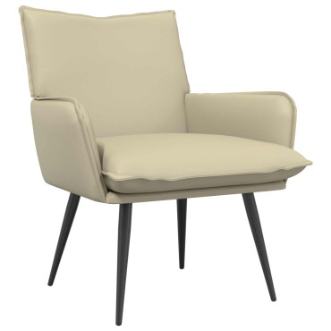 vidaXL Πολυθρόνα Κρεμ Τεχνητό Δέρμα 70x73x83cm 1 τεμ.
