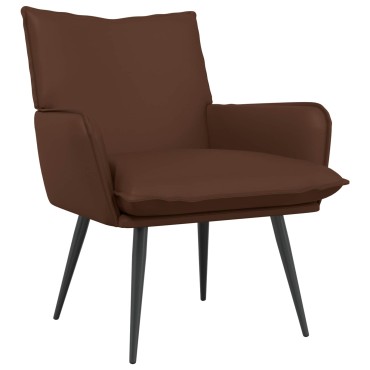 vidaXL Πολυθρόνα Καφέ Τεχνητό Δέρμα 70x73x83cm 1 τεμ.
