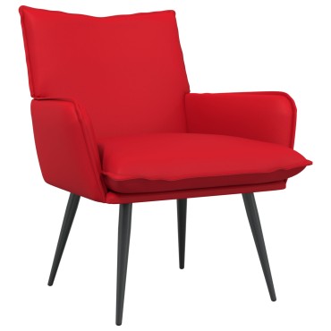 vidaXL Πολυθρόνα Κόκκινο Τεχνητό Δέρμα 70x73x83cm 1 τεμ.