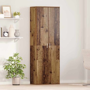 vidaXL Highboard 60x35x180 εκατοστά Επεξεργασμένο Ξύλο Παλιό Ξύλο 60x35x180cm