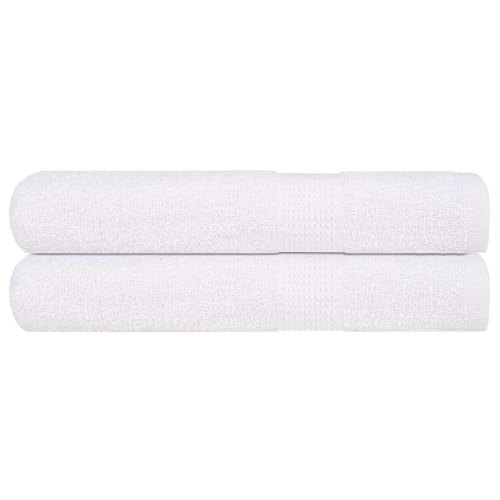 vidaXL Πετσέτες Σάουνας FROGN 2 τεμ. Λευκό 80x200 εκ. 360 γρ./μ²