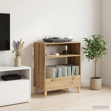 vidaXL Βάση πικάπ Artisan Δρυς 71x39,5x83cm Επεξεργασμένο Ξύλο