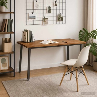 vidaXL Τραπέζι Φαγητού με Ζωντανό Χείλος 160x90x75cm Φυσικό 1 τεμ.