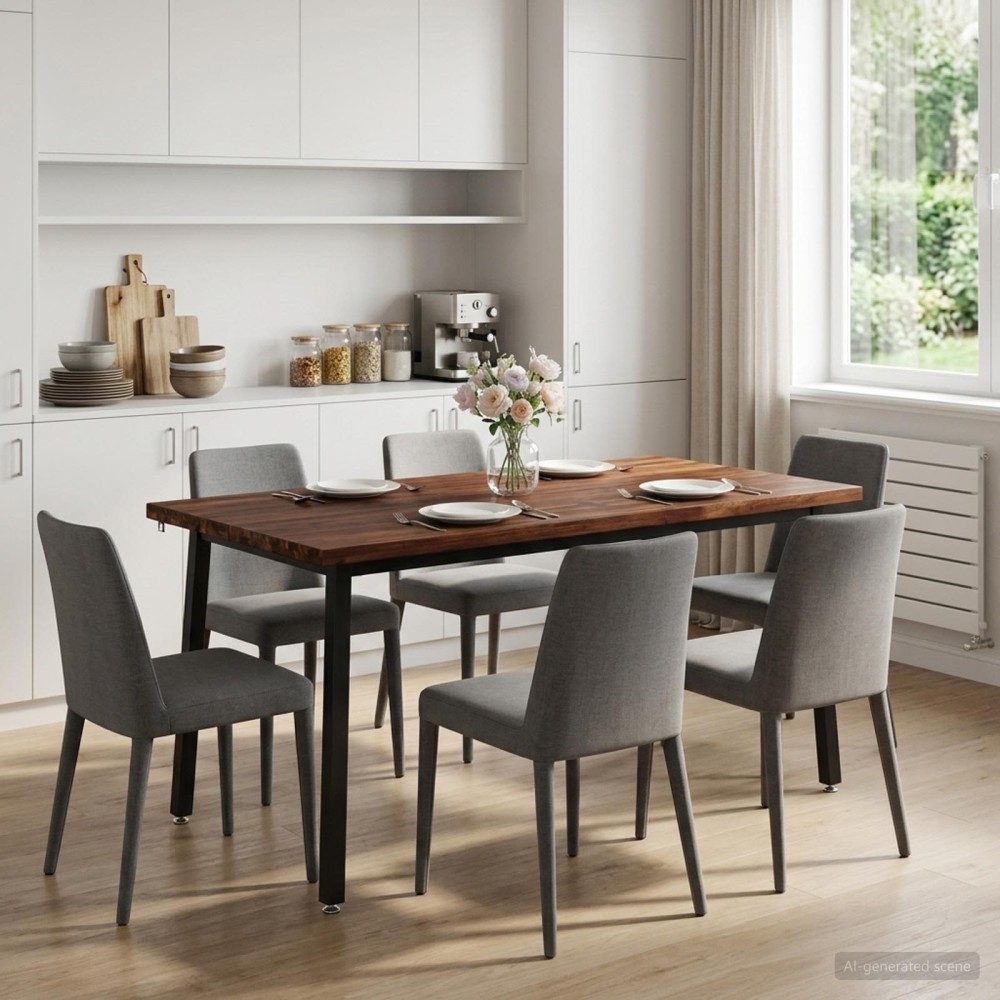 vidaXL Τετράγωνο Τραπέζι Φαγητού 160x80x75cm Στερεό Ξύλο Ακακίας 1 τεμ.