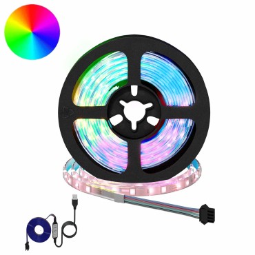vidaXL Λωρίδα LED 2 τμχ. Μαύρο και Διαφανές Χαλκός και Πλαστικό