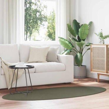 vidaXL Χαλί HUARTE Δασώδες Πράσινο 120x170cm 100% Πολυεστέρας