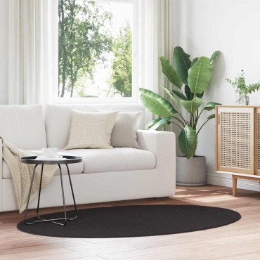 vidaXL Χαλί HUARTE Μαύρο 100x200cm 100% Πολυεστέρας