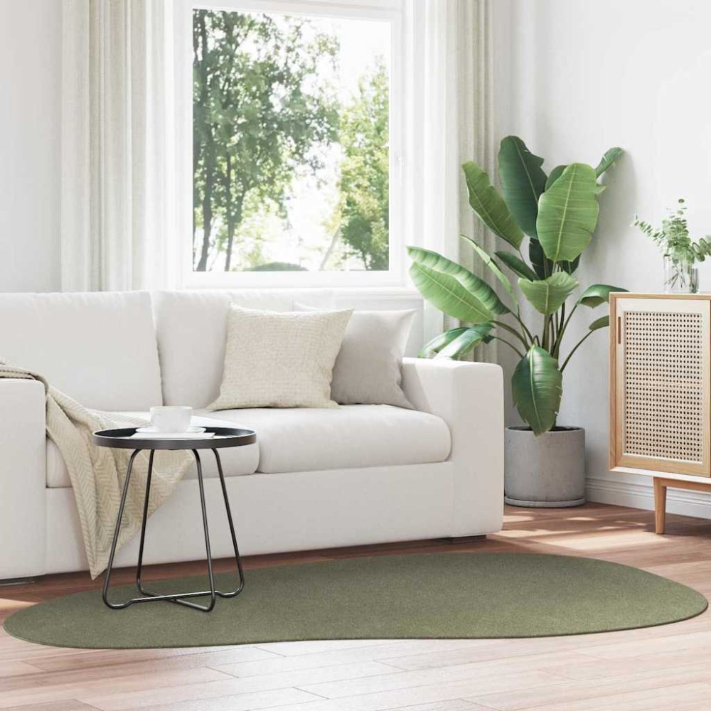 vidaXL Χαλί HUARTE Δασικό Πράσινο 140x200cm Πολυεστέρας