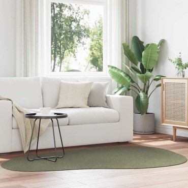 vidaXL Χαλί HUARTE Δασικό Πράσινο 140x200cm Πολυεστέρας